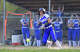 Southington’s Nerea Maule (5) lays down a bunt during the girls high school softball game between Southington and Masuk high schools. Friday, April 17, 2026, Monroe, Conn.