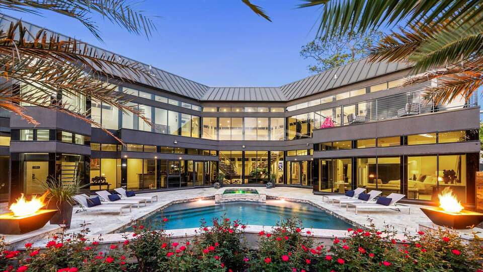 The iconic Darth Vader house at 3201 University Blvd., shown in 2025, is again for sale.