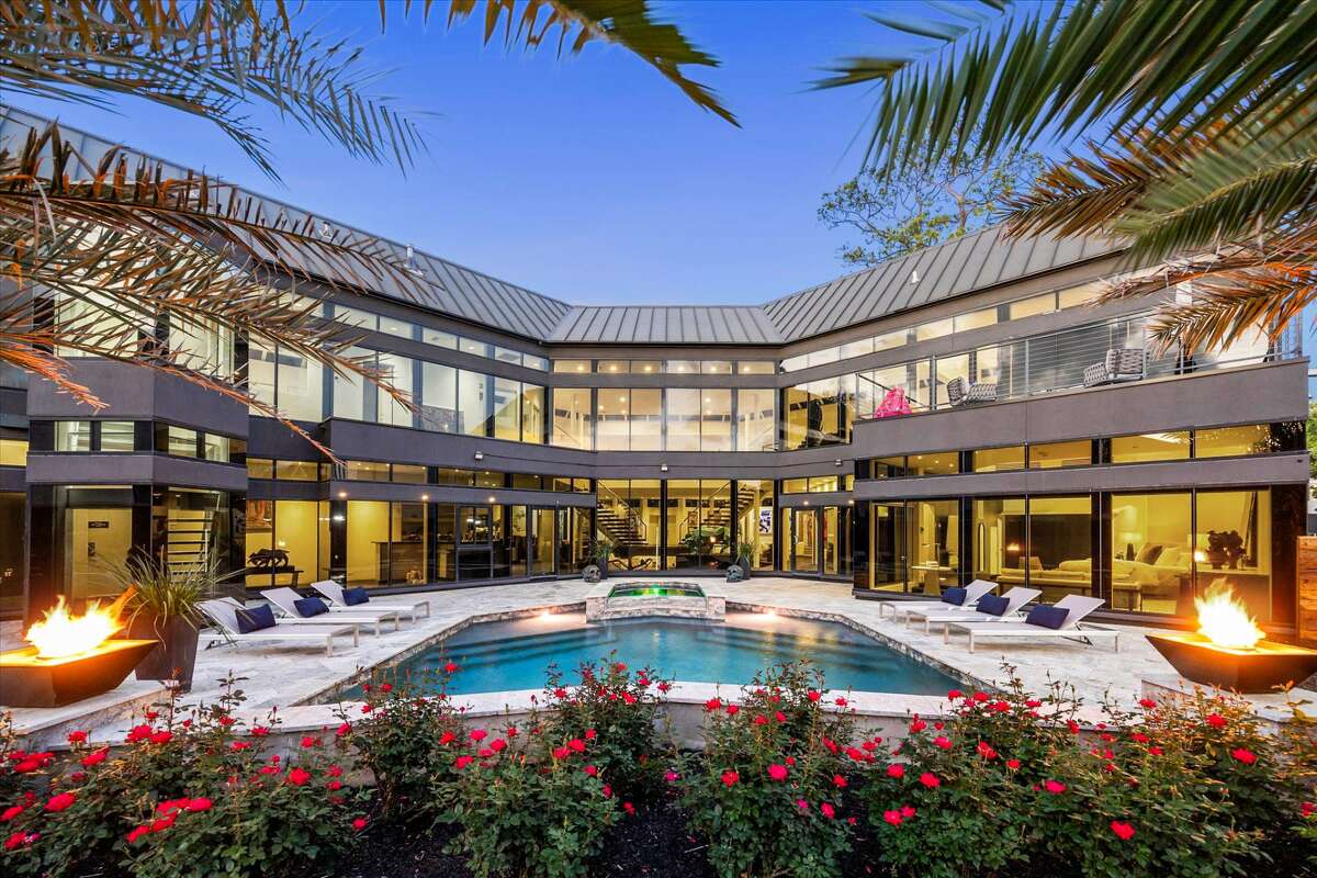 The iconic Darth Vader house at 3201 University Blvd., shown in 2025, is again for sale.