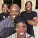 Tyren Montgomery (top right) with his father Greg, late mother Tara and brother Kam.
