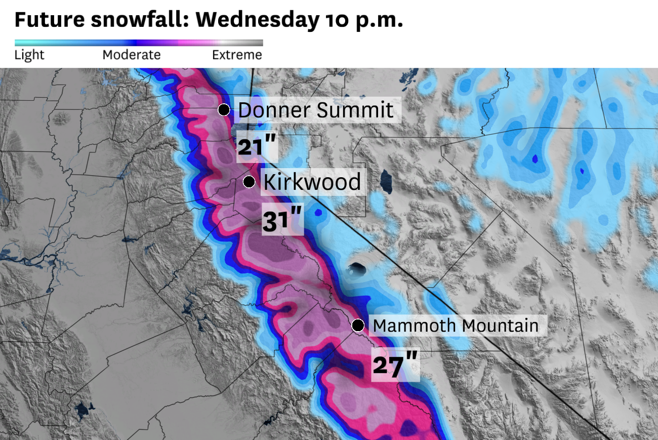 California Sierra gets winter storm warning ahead of snow storm