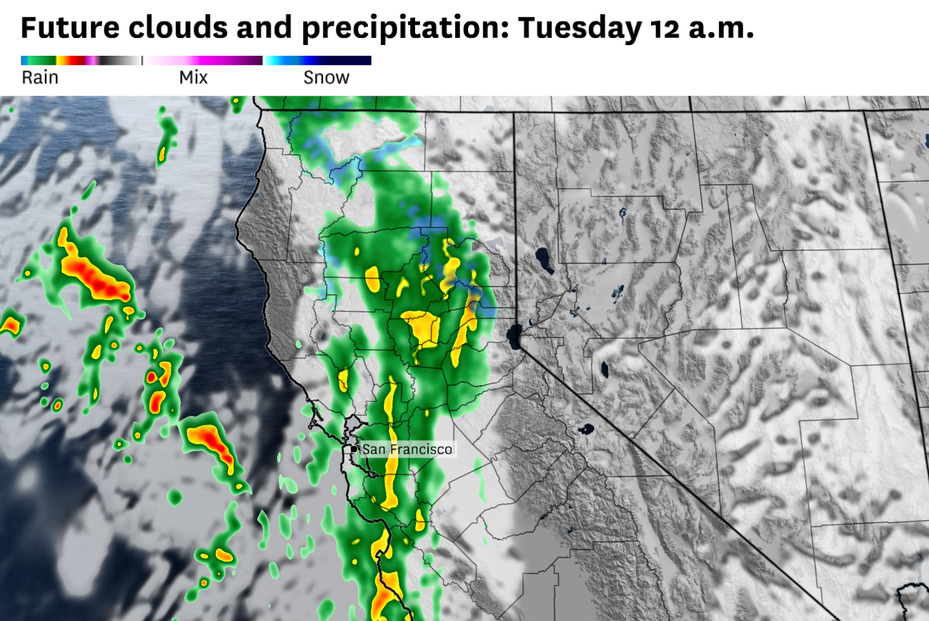 Bay Area rain Monday: Timing, totals and wind forecast