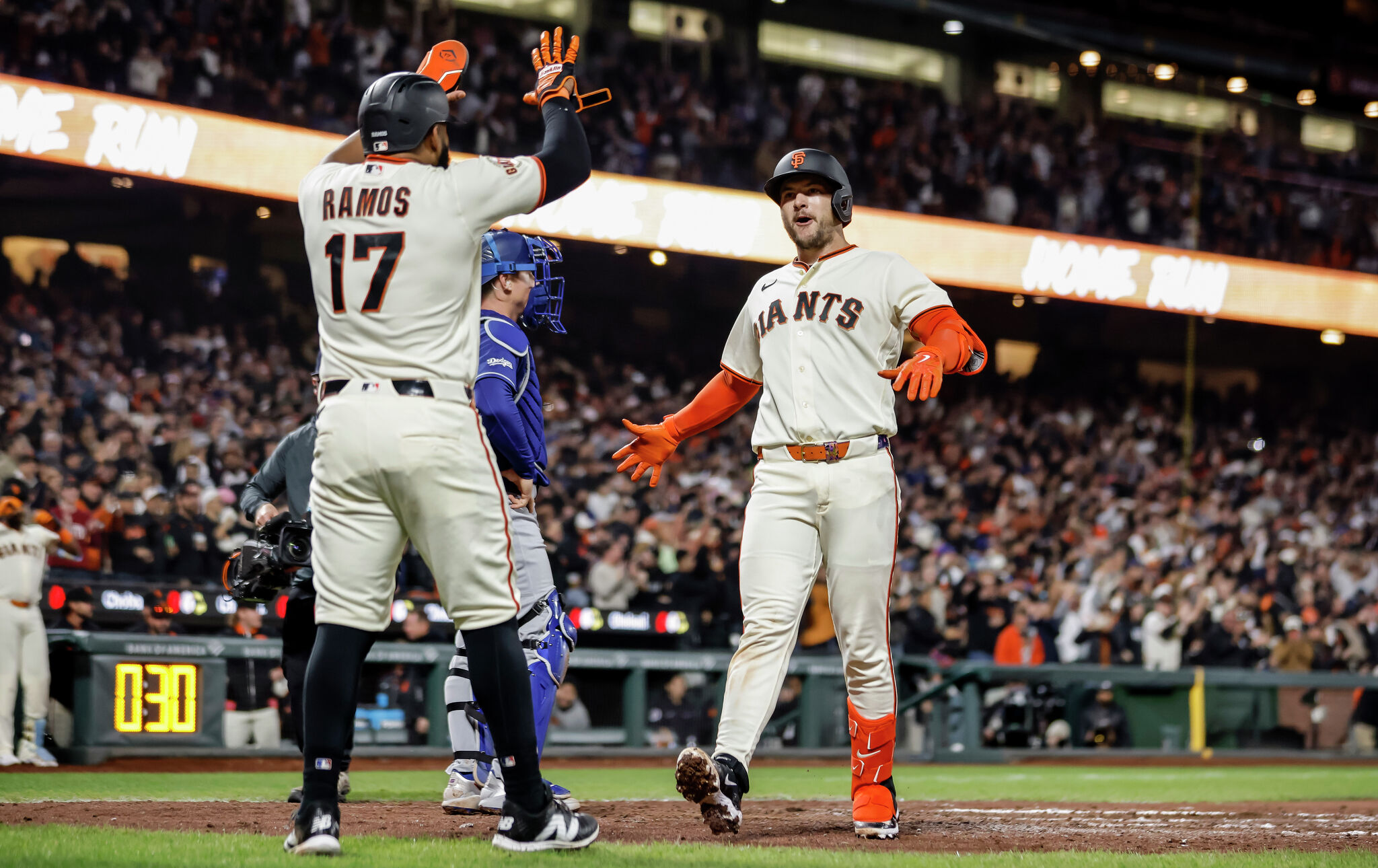Giants beat Dodgers again behind Patrick Bailey’s three-run blast