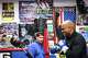 Memorabilia on the wall of Montoya Boxing Gym MBG, where former U.S. Rep. Colin Allred worked out last month.