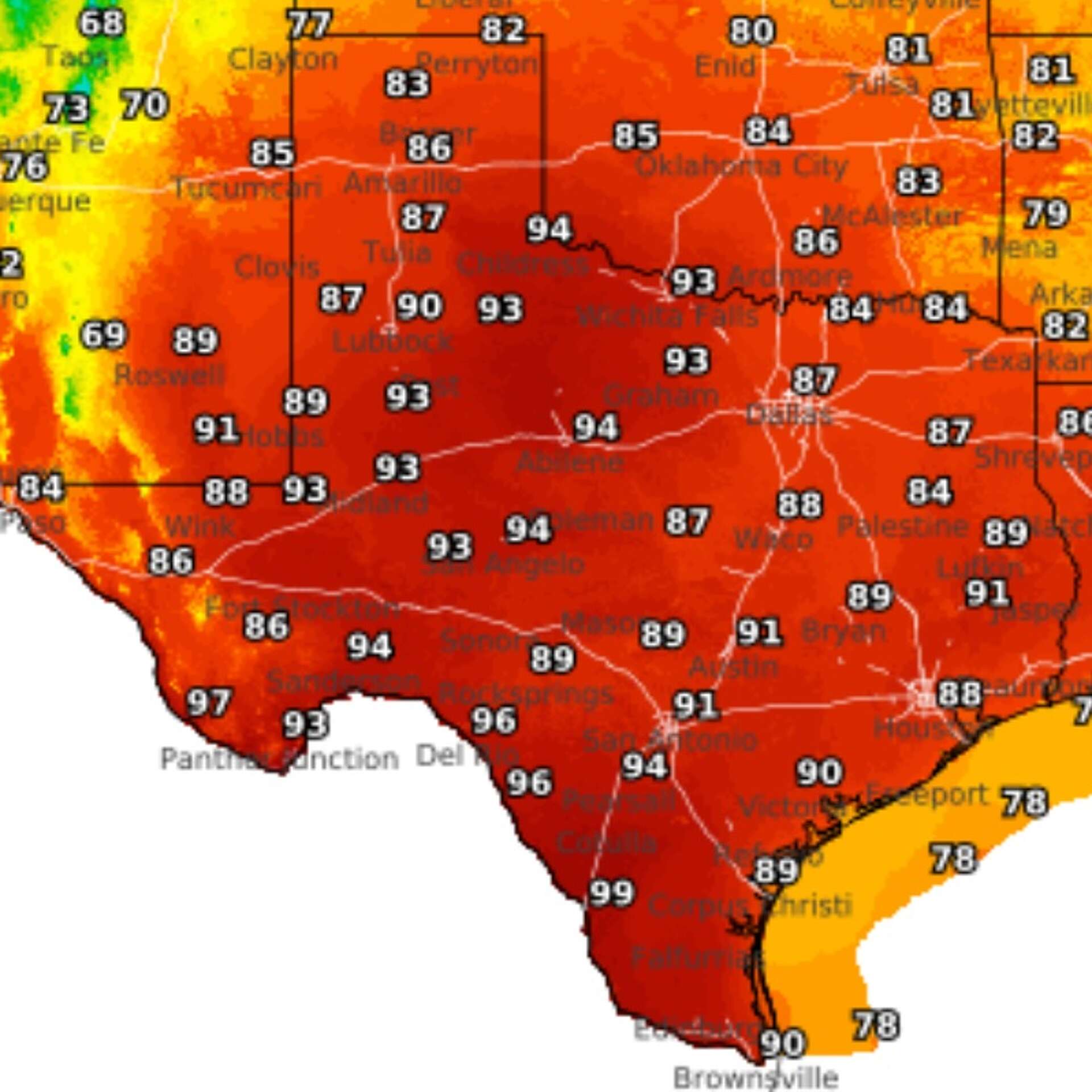 Texas Weather Hot And Dry