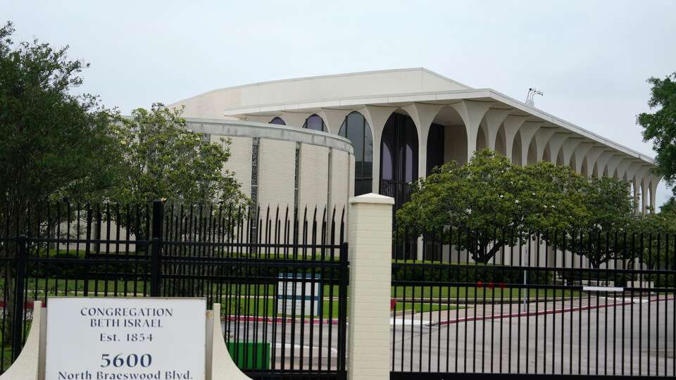 Congregation Beth Israel is shown in Houston Friday, April 24, 2026.