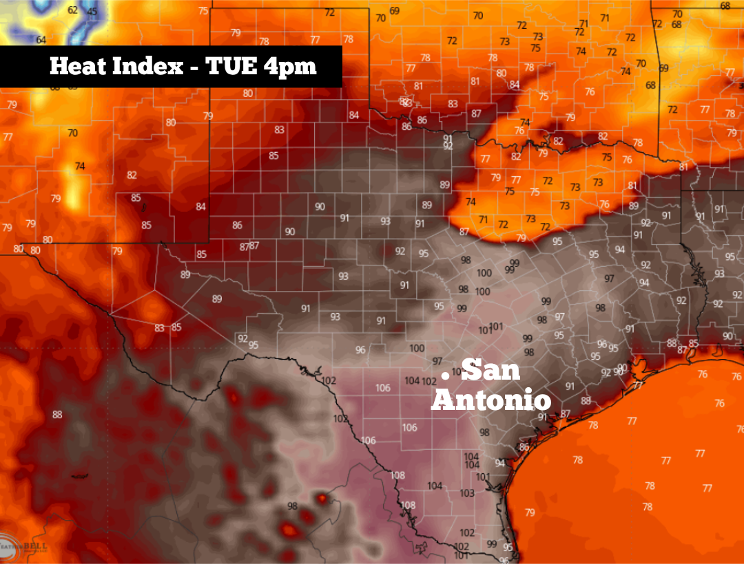 South Texas heat index could hit 105 degrees soon. Here’s when.