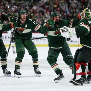 Boldy's deflection late in 1st OT lifts Wild past Stars 3-2 to tie series at 2
