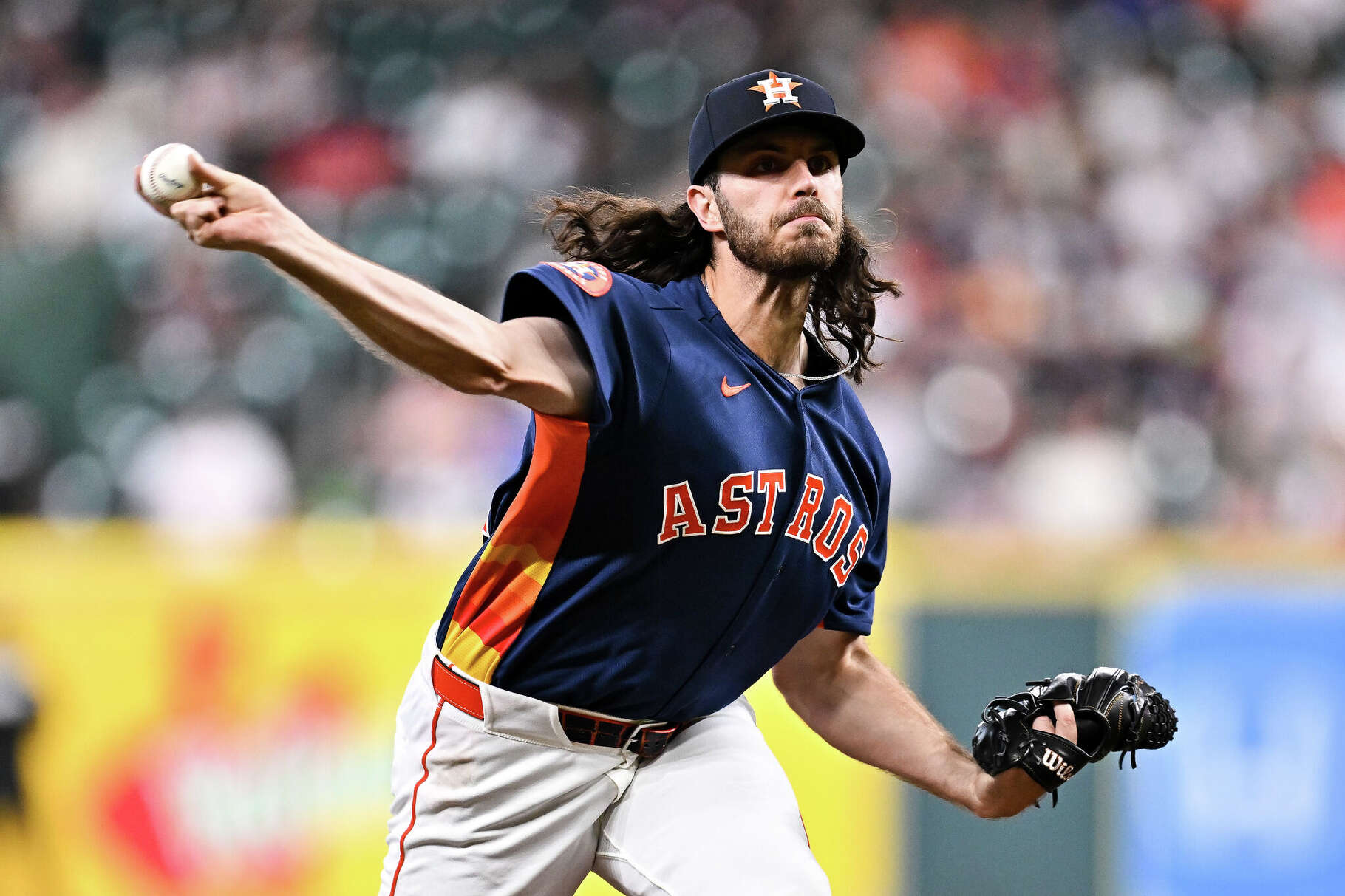 Spencer Arrighetti's approach Sunday against the Yankees was straightforward but highly effective for an embattled Astros pitching staff.
