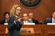 Investigator Casey Garrett speaks at a joint House and Senate flood investigating committee hearing at the Texas Capitol on Monday, April 27, 2026.