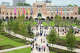 Visitors walk through the new, redesigned Academic Quad on the campus of Rice University, Thursday, Sept. 12, 2024, in Houston.Â