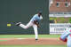 Vincent Towns throws a pitch for the Hagerstown Flying Boxcars against the York Revolution at Meritus Park in Hagerstown, Md.