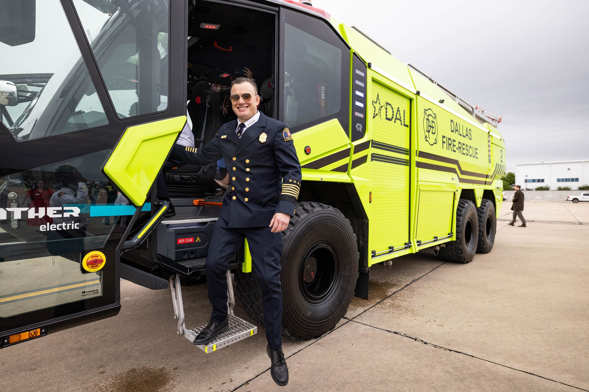 DFR unveils all-electric firefighting vehicle for airport crews