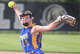 Seymour starting pitcher Leah Parkosewich (14) during the Seymour at Woodland softball game on Wednesday, April 29, 2026, in Beacon Falls..