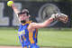 Seymour starting pitcher Leah Parkosewich (14) during the Seymour at Woodland softball game on Wednesday, April 29, 2026, in Beacon Falls..