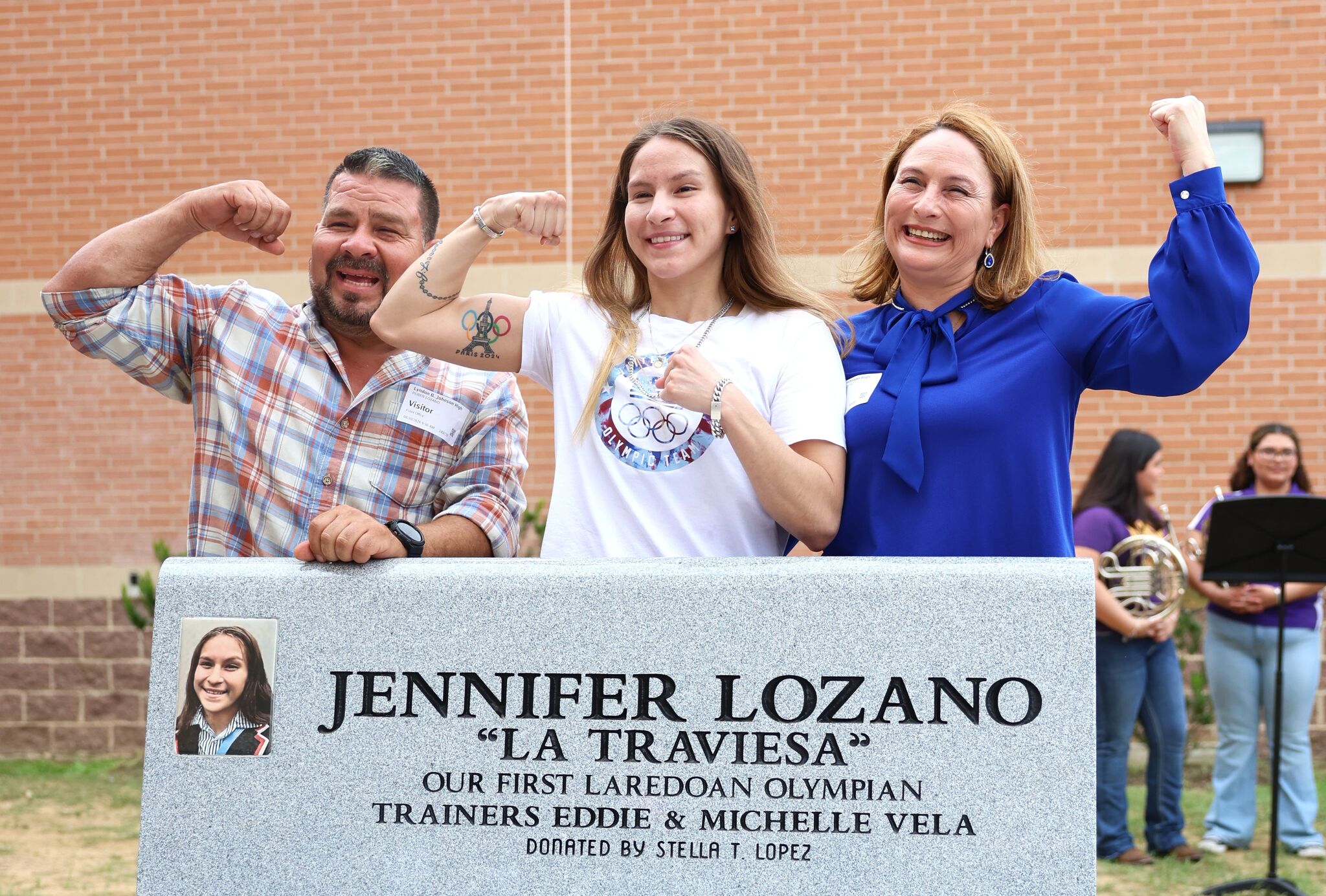 Jennifer Lozano’s Olympic legacy inspires at LBJ with bench dedication