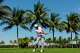 Cameron Young hits along the cart path on the first fairway during the first round of the Cadillac Championship PGA golf tournament Thursday, April 30, 2026, in Doral, Fla.