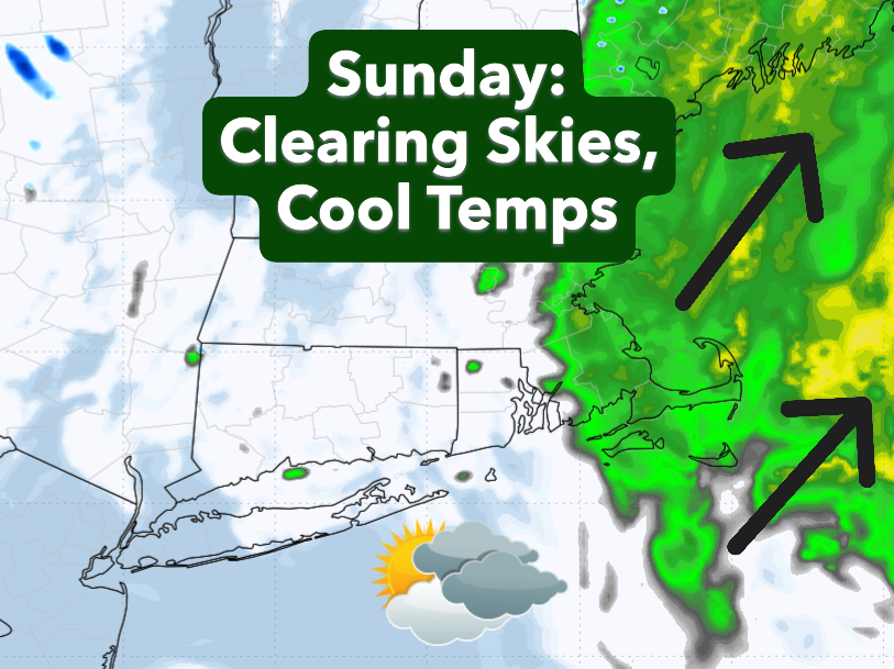 Sunshine and cool temps Sunday in CT before warmup arrives