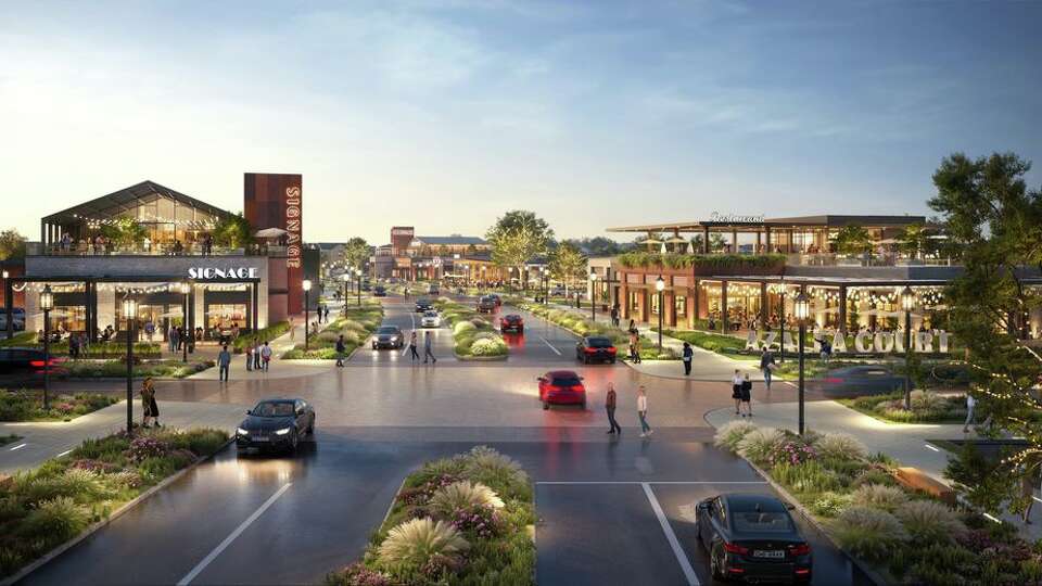 A rendering of the 328-acre Azalea District now under construction in Valley Ranch. The development will bring more housing and a healthcare district to New Caney.