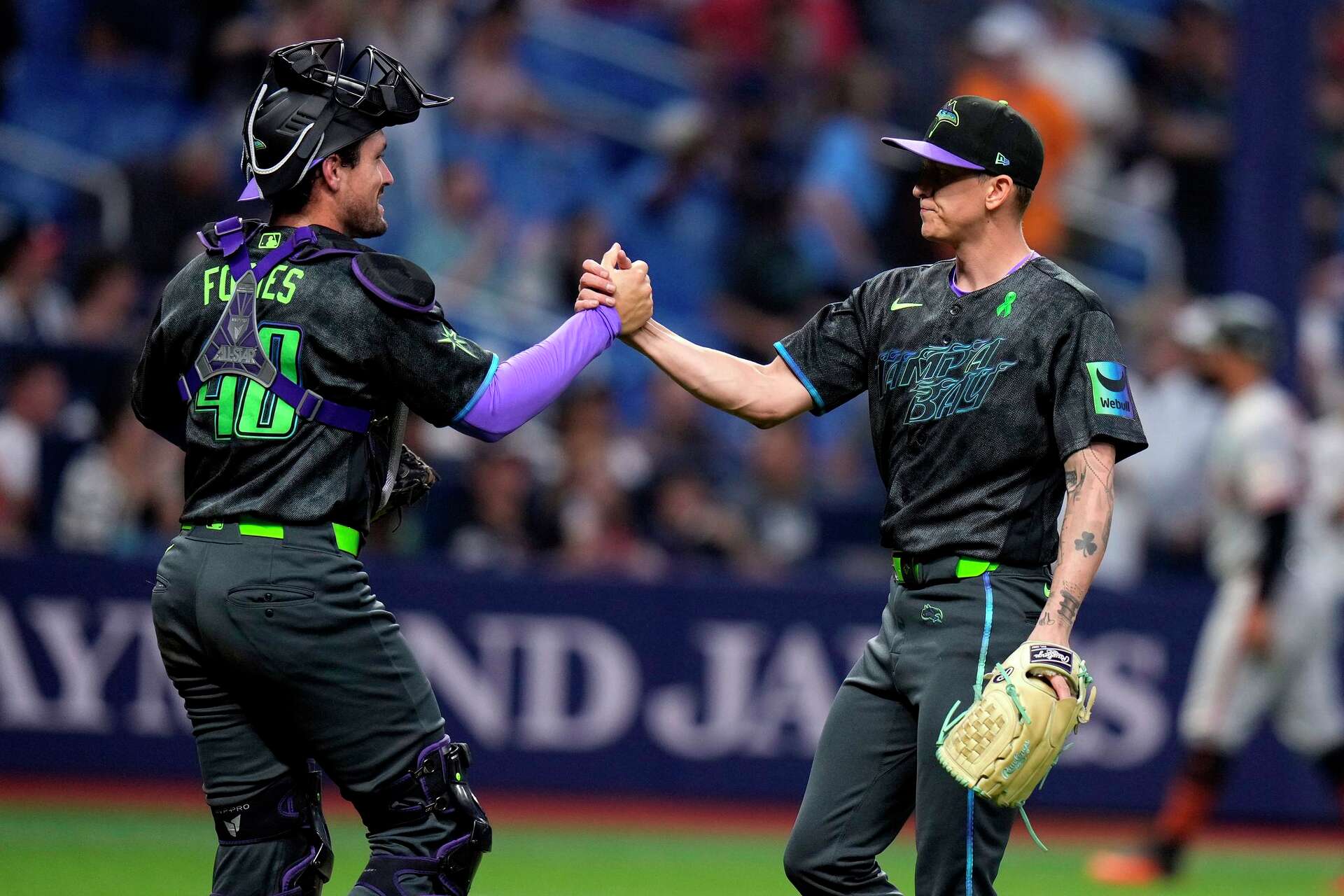 Aranda drives in 2 runs to help lead Rays past Giants 5-1