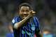 Inter Milan's Marcus Thuram celebrates after scoring his side's opening goal during a Serie A soccer match between Inter Milan and Parma, in Milan, Italy, Sunday, May 3, 2026.