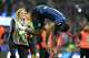 Inter Milan's Marcus Thuram celebrates their victory at the Serie A soccer match between Inter Milan and Parma, in Milan, Italy, Sunday, May 3, 2026.
