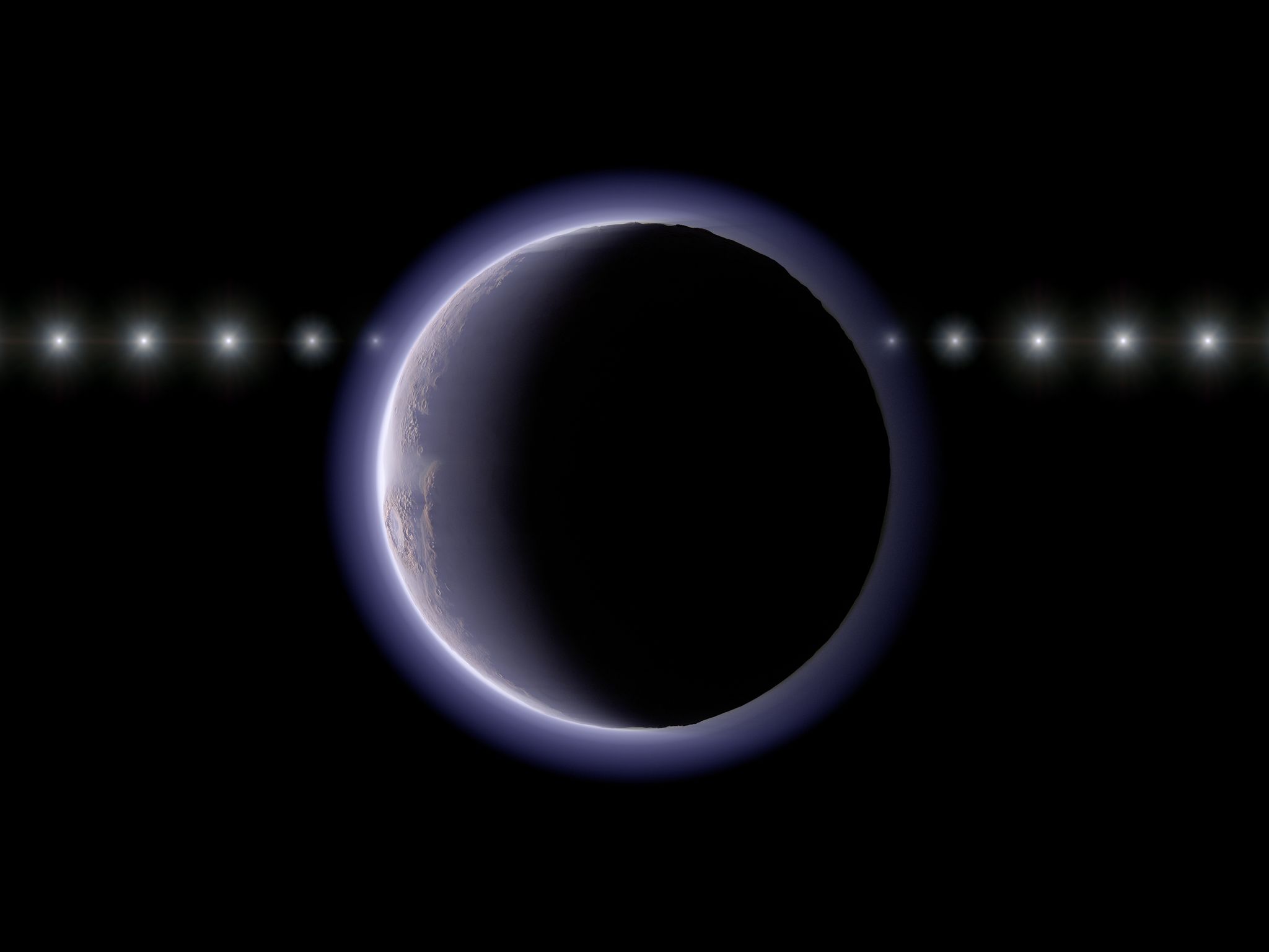 天文学者たちは、冥王星の向こうにある小さな氷の世界の周囲に大気を検出したと信じている