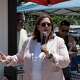U.S. Rep. Julie Johnson speaks at a community event May 3 in West Dallas. She faces former U.S. Rep. Colin Allred in the Democratic runoff.