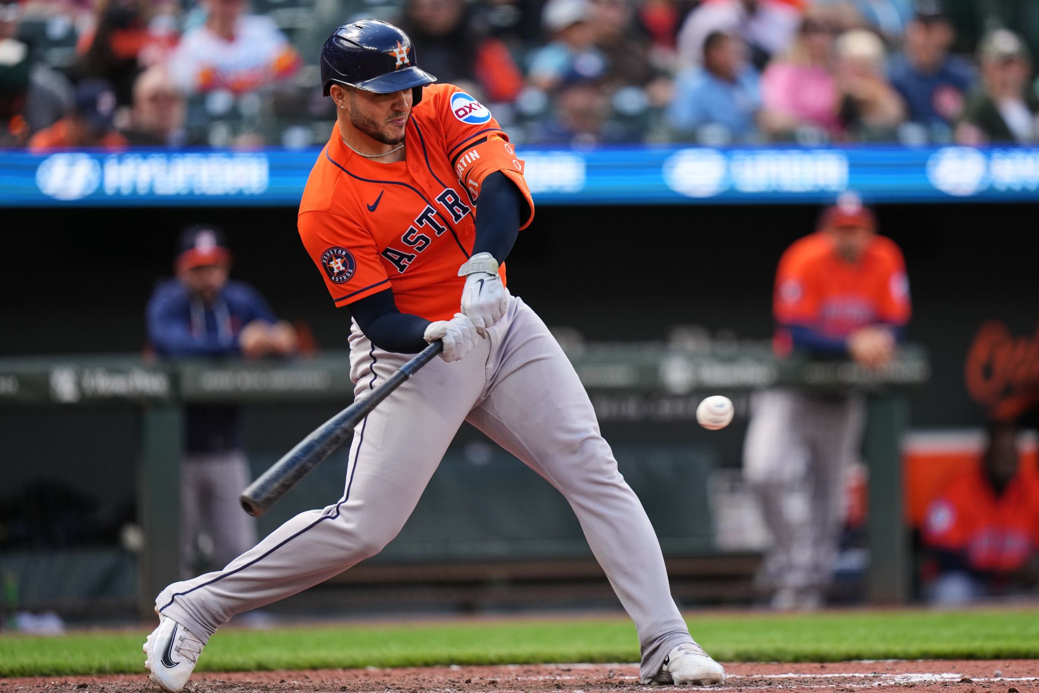 Astros lose catcher Yainer Diaz 'for a while' because of a left oblique strain