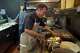 Mexican restaurant owner-chef Marco Mendoza prepares a hot molcajete, a traditional Mexican dish, at Cuernavaca's Grill in downtown Los Angeles, Tuesday, April 28, 2026.