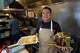 Mexican restaurant owner-chef Marco Mendoza prepares a hot molcajete, a traditional Mexican dish, at Cuernavaca's Grill in downtown Los Angeles, Tuesday, April 28, 2026.