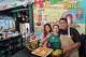 Chef Marco Mendoza, right, his wife Maria Luisa Mendoza, center, and daughter Nayomie Mendoza, pose for a picture at their Mexican restaurant Cuernavaca's Grill in downtown Los Angeles, Tuesday, April 28, 2026.