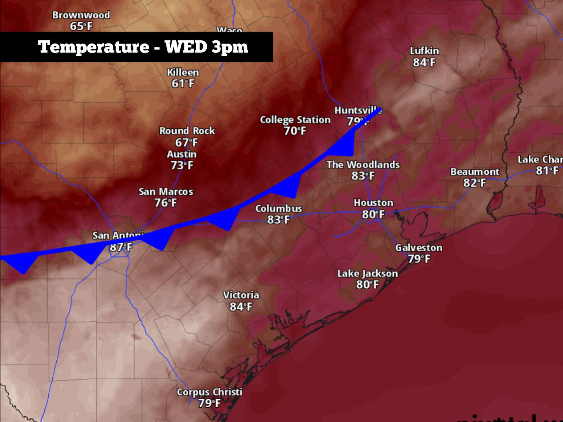 Cold front to hit South Texas Wednesday. Here’s what to expect.