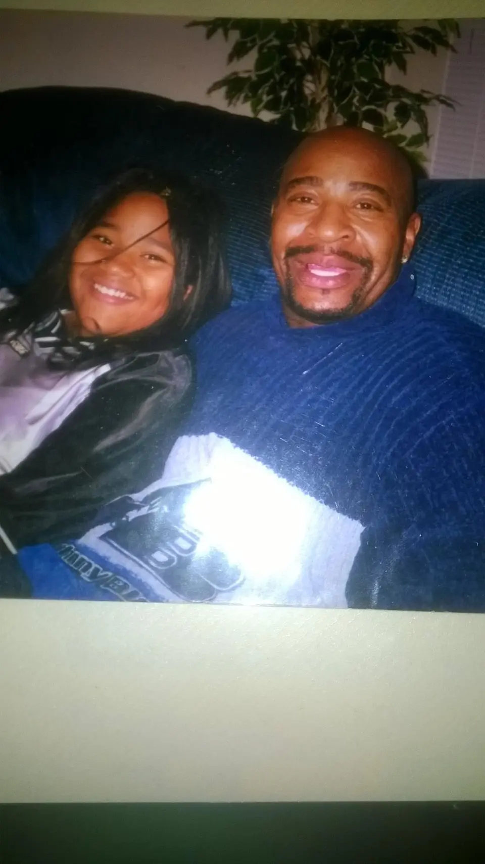 Former Spurs guard Alfredrick Hughes poses for a recent photo with his daugther Natasha.