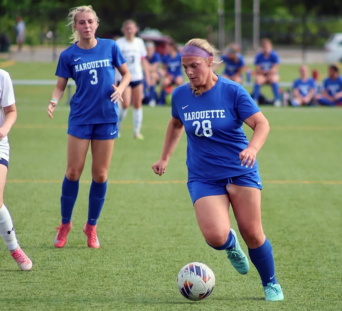 Marquette Catholic beat Granite City 2-0 behind goals from Rylee Tieman and Maddie Waters; Father...