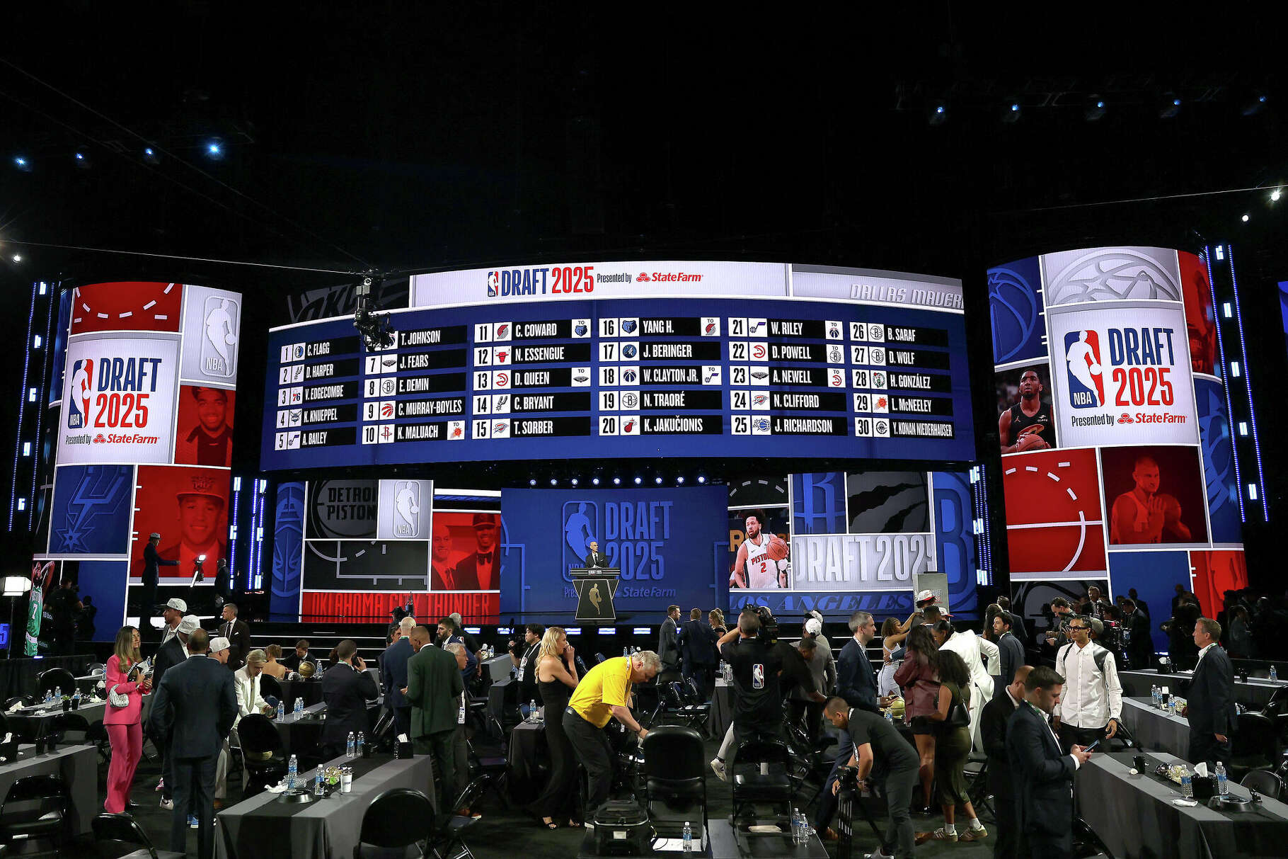 Last year's NBA draft board.