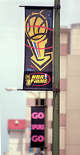 NBA Finals and “Go Spurs Go” banners decorated downtown San Antonio in 1999, when the Spurs were on their first title run.