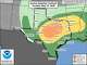 Much of Texas is under a level 2 to 3 risk of severe thunderstorms on Sunday, as a cold front is expected to push through during the evening.