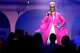 Jan Strimple walks the runway as she is presented with the inaugural DIFFA Legacy Tribute during the House of DIFFA gala in Dallas, Saturday, May 9, 2026.