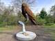 Big Rapids celebrated Migratory Bird Day and its Bird City designation with an event at Northend Riverside Park on May 9. During the event the newest addition to the city's public art, the Bord Sculpture by artist John Warner was dedicated.