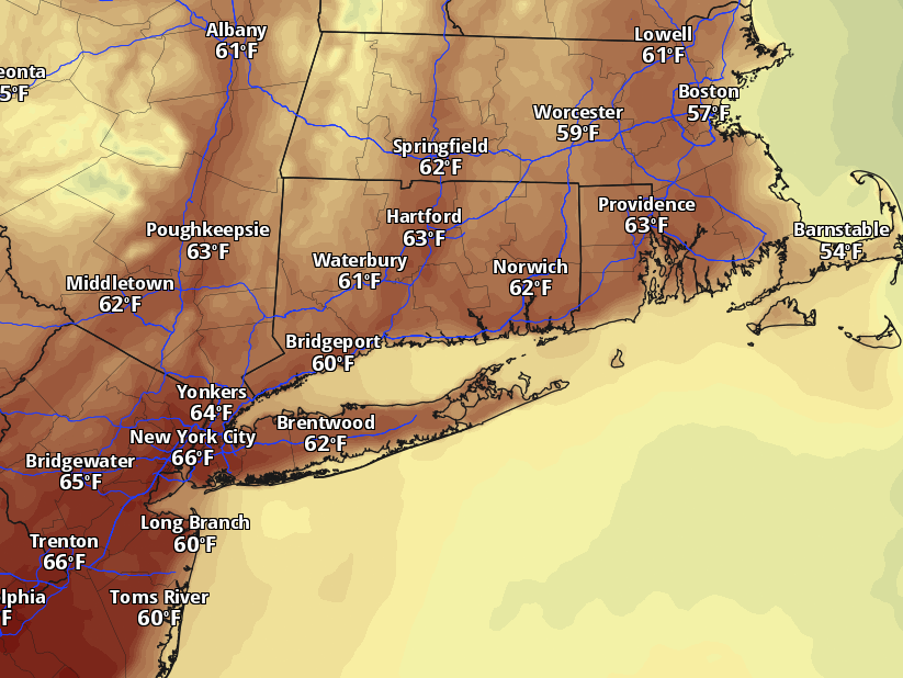 Connecticut weather forecast: Sun on Tuesday, then rain midweek