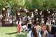 Festivalgoers congregate by a LOVE installation during BottleRock 2025 at Napa Valley Expo in Napa.