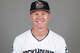 Ryan Lasko, no. 22 of the Midland Rockhounds, poses for a photo during photo day at Momentum Bank Ballpark on Monday, March 30, 2026.