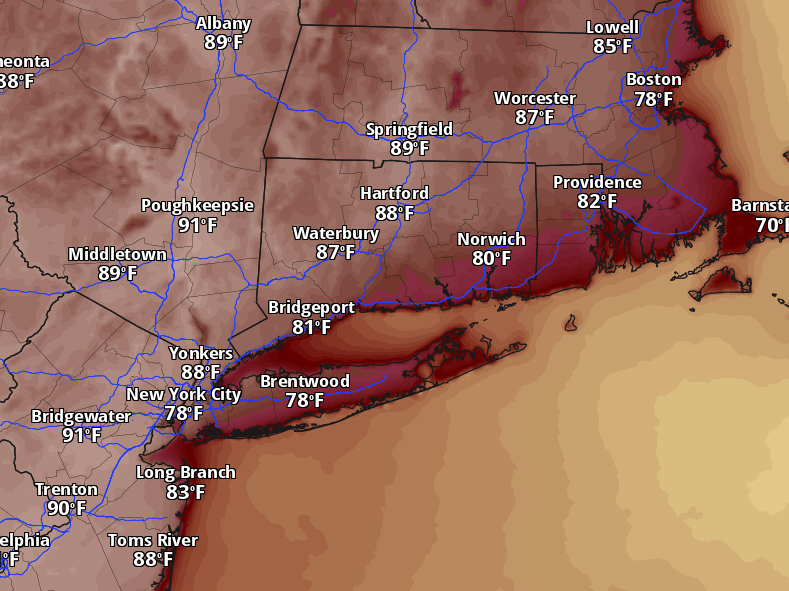 Some of CT could see highs near 90 next week after gloomy start to May