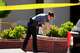 A Sheriff's deputy investigates a shooting scene outside the Montgomery County Courthouse, Wednesday, May 13, 2026, in Clarksville, Tenn.