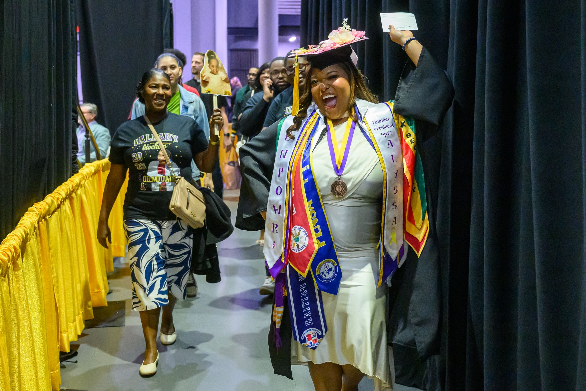 Photos: Graduates walk at University at Albany