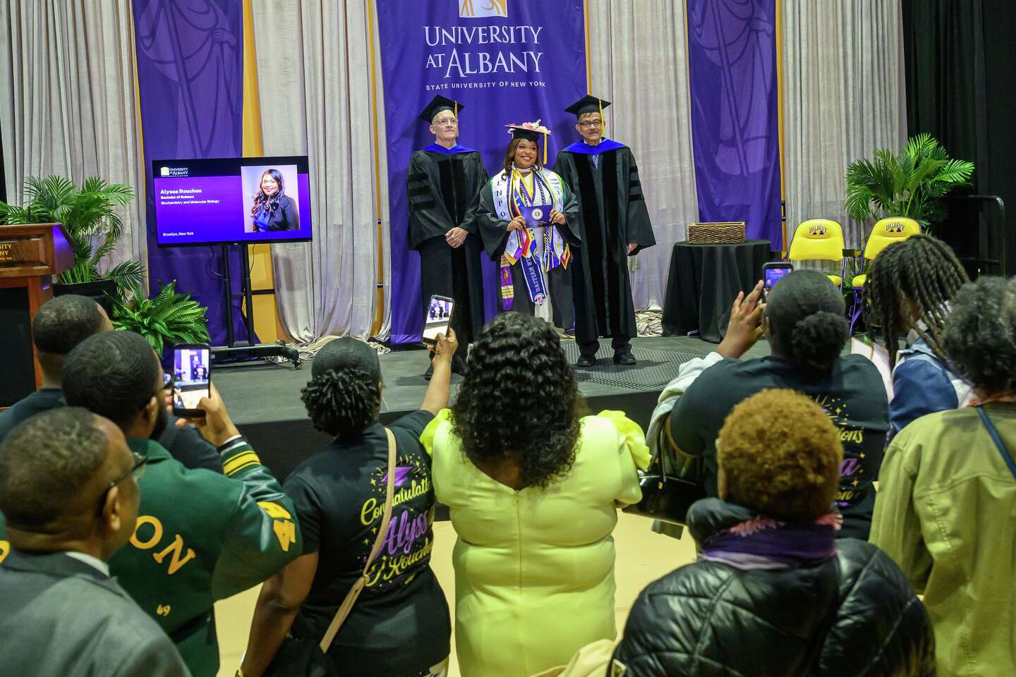 Photos: Graduates walk at University at Albany