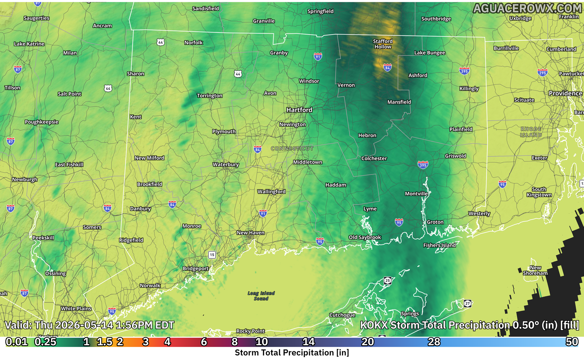 Parts of CT drenched by rain Thursday before sunny, warmer weekend