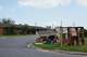 A pile of furniture is seen in a public housing subdivision in Port Isabel, Texas, on April 13, 2026.