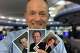 Longtime FOX 26 anchor Tom Zizka holds photos from throughout his nearly four decades in TV news as he prepares to step away from Houston TV after nearly 28 years at the station.